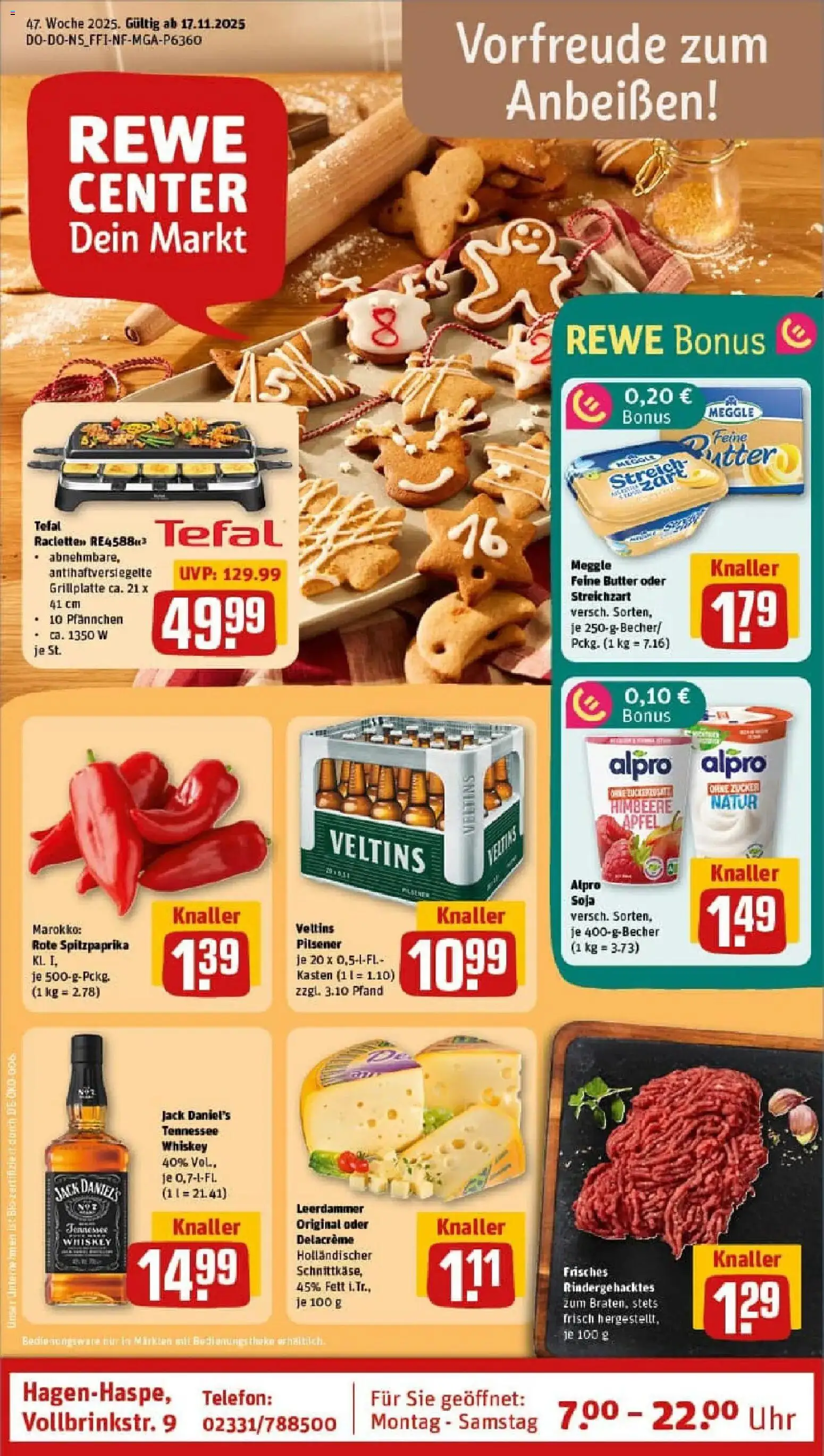 Vorschau von dem Prospekt des Geschäftes Rewe, gültig ab dem 17.11.2025