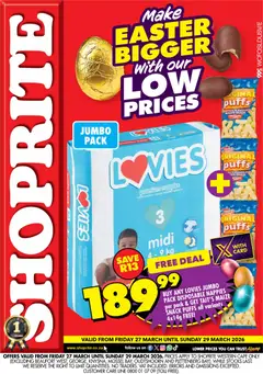 Preview of Shoprite flyer valid from 27/03/2026