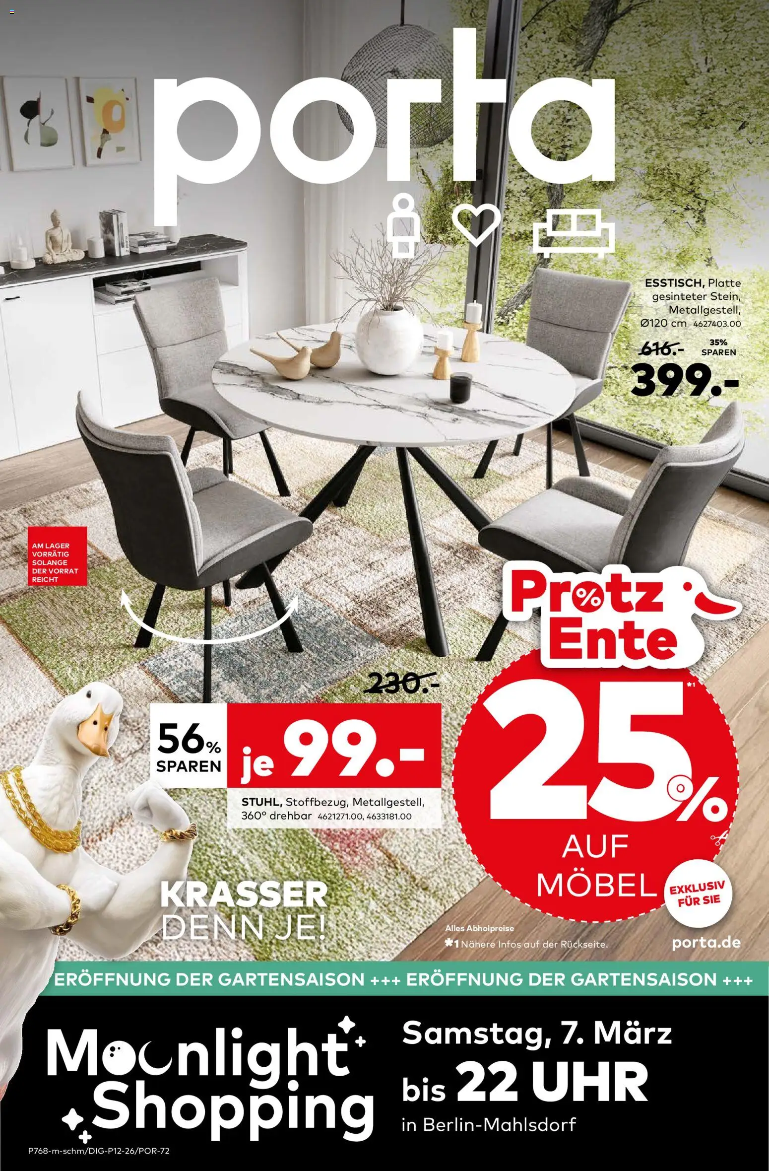 Vorschau von dem Prospekt des Geschäftes Porta!, gültig ab dem 09.03.2026 - Uhr, Ente