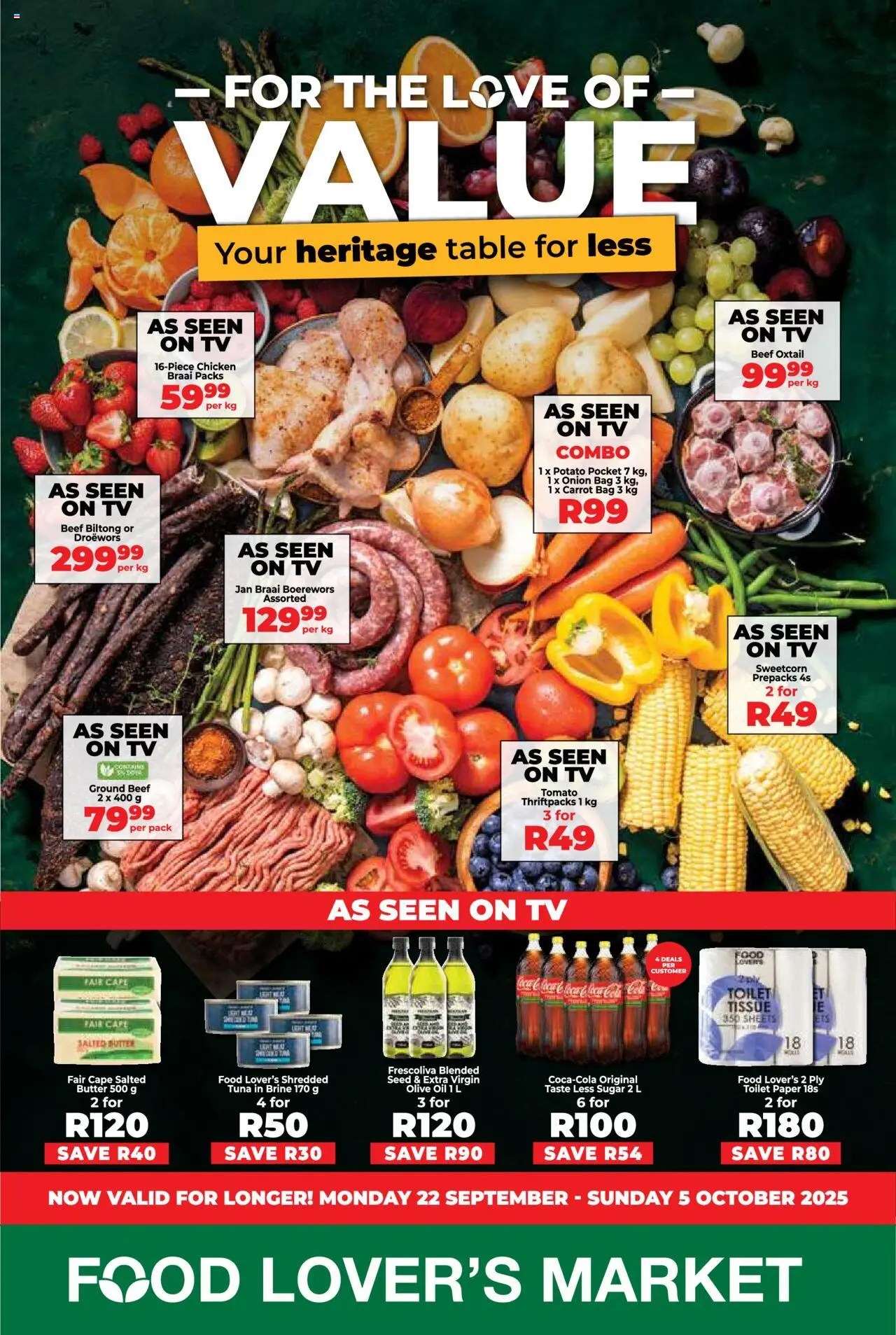 Food Lover's Market Eastern Cape - For the Love of Value from 22/09 - 05/10/2025 > Promotions
