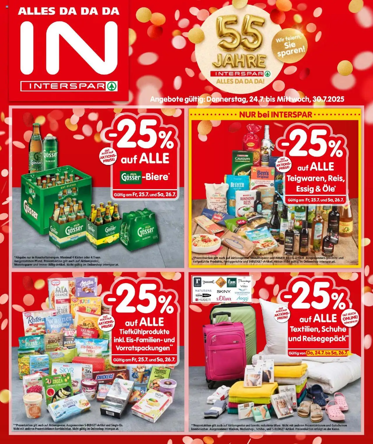  INTERSPAR Flugblatt 24.07.2025 - Angebote "Prospekt aktuell" - Seite 1