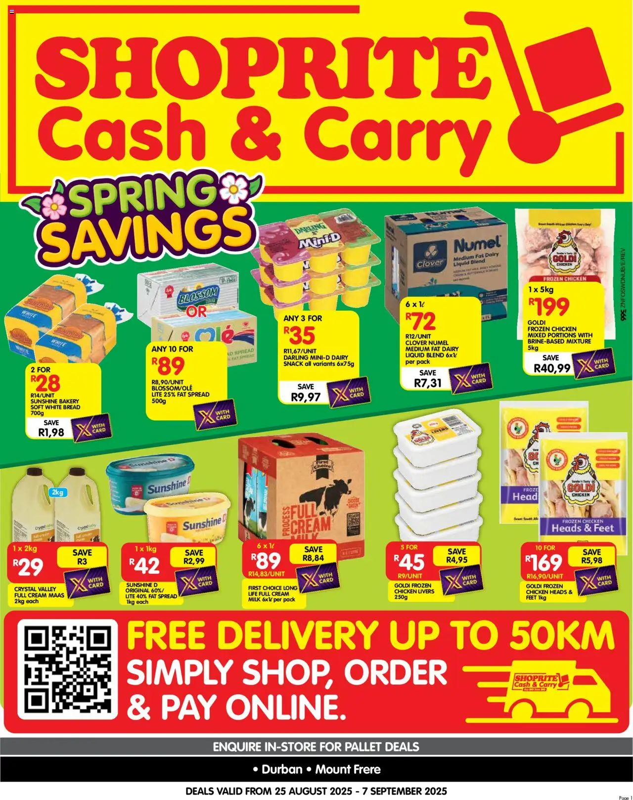 Shoprite KwaZulu-Natal - Cash & Carry Month End Deals Durban & Mount Frere 25/08 - 07/09/2025 >> Catalogue