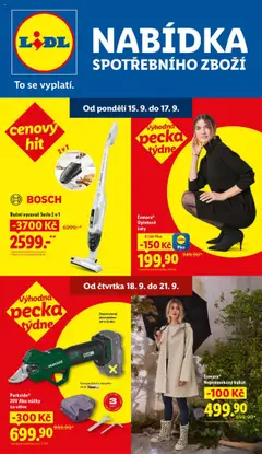 Náhled nabídky: Lidl Leták - Spotřební zboží platný od 15.09.2025