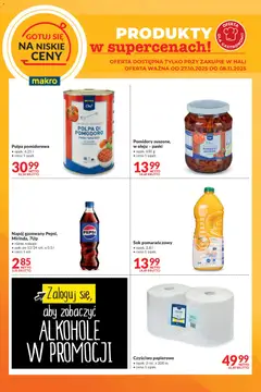 Pogląd gazetki "Gotuj się na niskie ceny" ze sklepu Makro ważnej od 27.10.2025