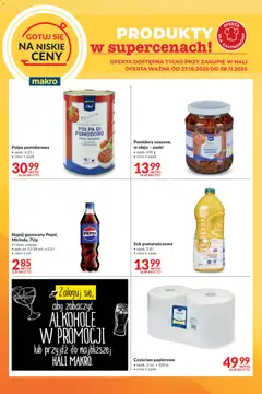 Pogląd gazetki "Gotuj się na niskie ceny" ze sklepu Makro ważnej od 27.10.2025