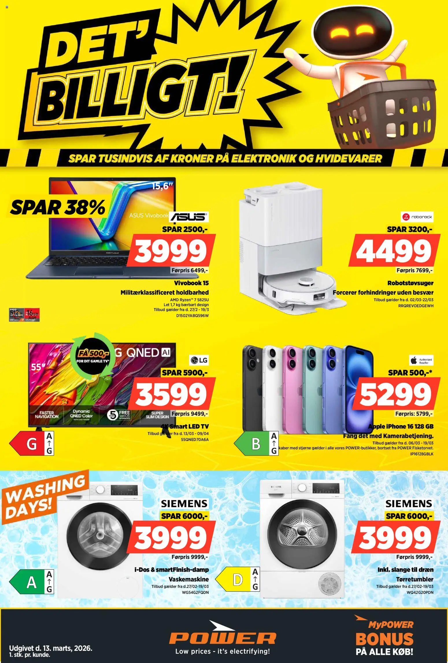 Eksempel på tilbudsavis Power - Tilbudsavis fra butik Power gyldig fra 13/03/2026