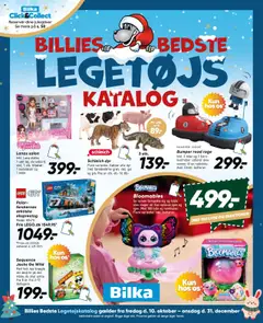 Eksempel på tilbudsavis Billies Bedste Legetøjskatalog fra butik Bilka gyldig fra 10/10/2025