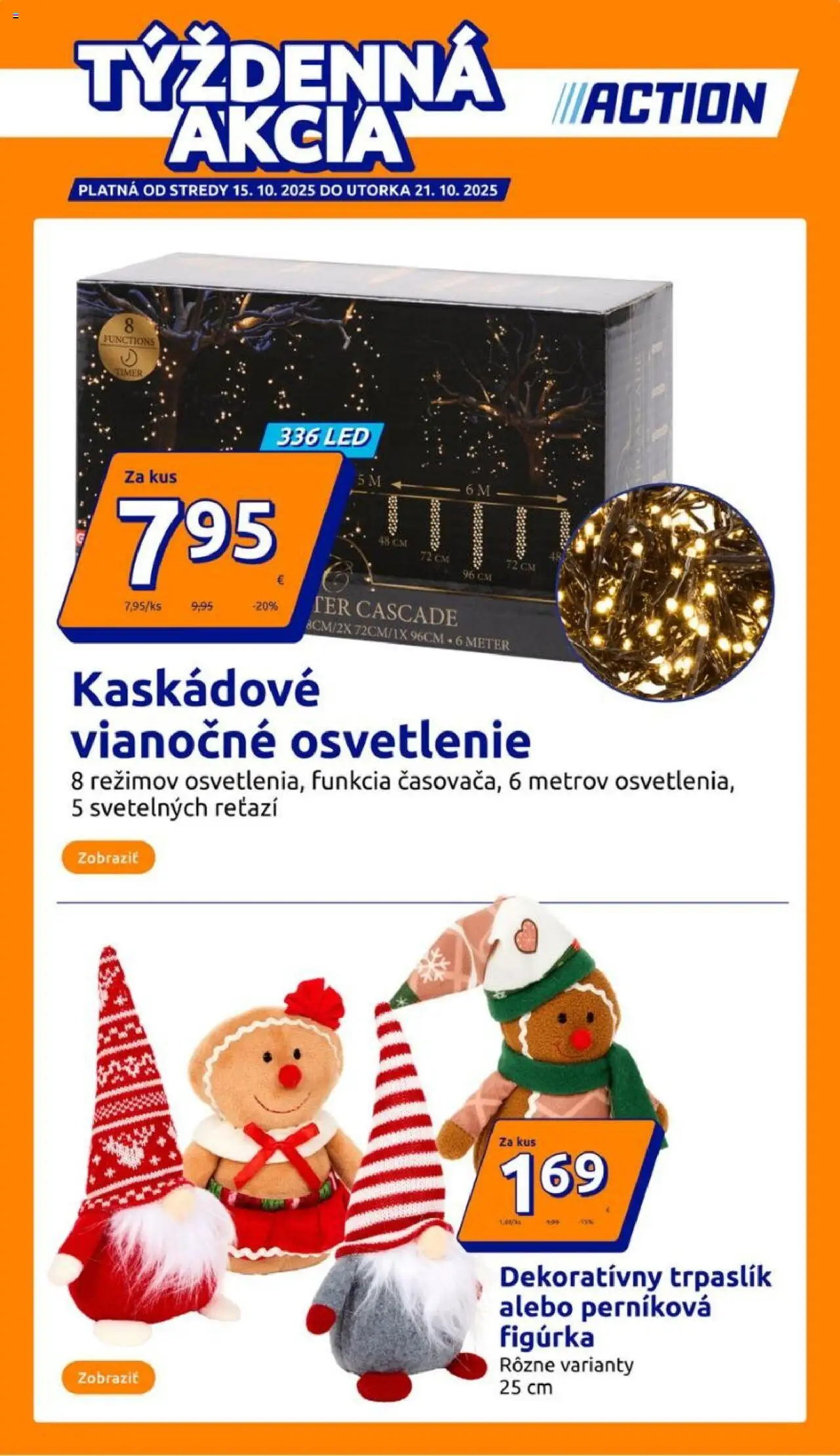 Náhľad Action letáku platného od 15.10.2025 - Led, Osvetlenie