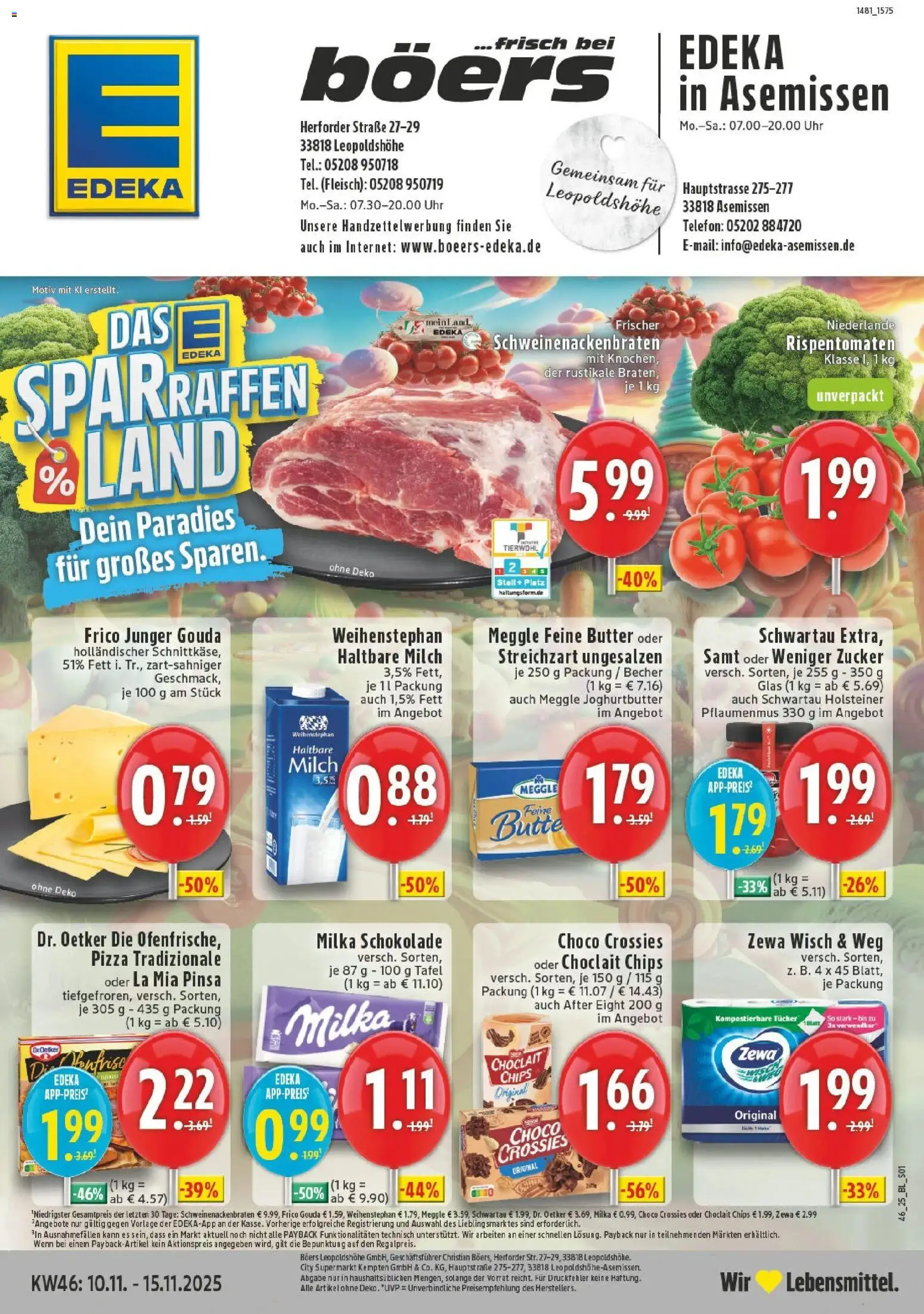 Vorschau von dem Prospekt des Geschäftes Edeka, gültig ab dem 10.11.2025