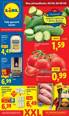 LIDL parduotuvės leidinio Leidinys galiojančio nuo 2025.08.04 peržiūra