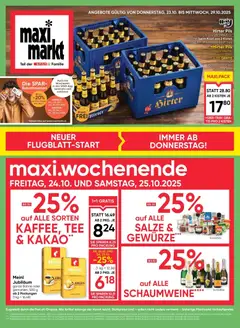 Vorschau der Angebote: Maximarkt Maximarkt: Flugblatt gültig ab 22.10.2025