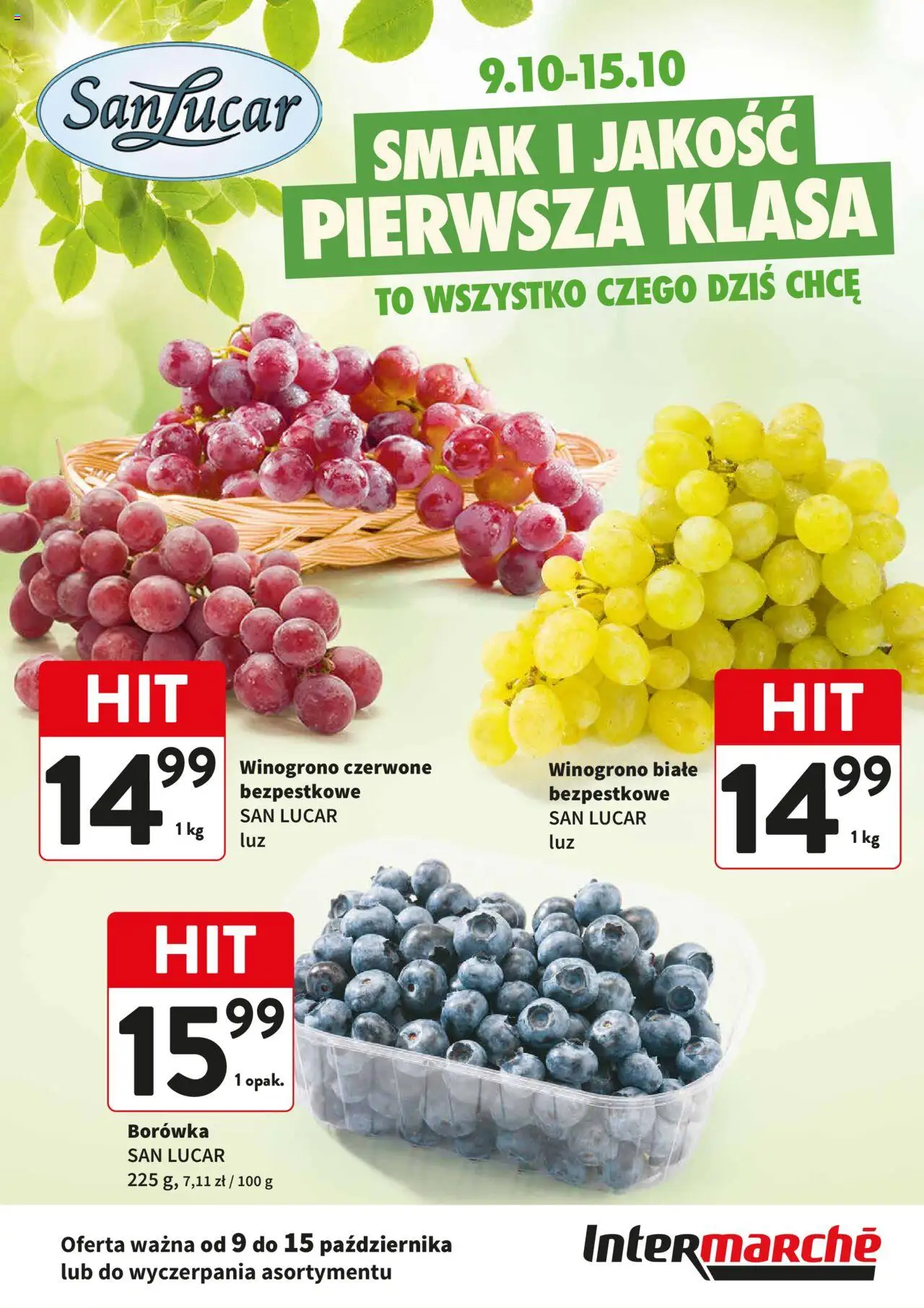 Intermarche Świeży Hit od 09.10.2025 - Nowa Gazetka - Numer strony 1