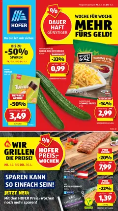 Vorschau der Angebote: Hofer Hofer Flugblatt gültig ab 08.04.2026