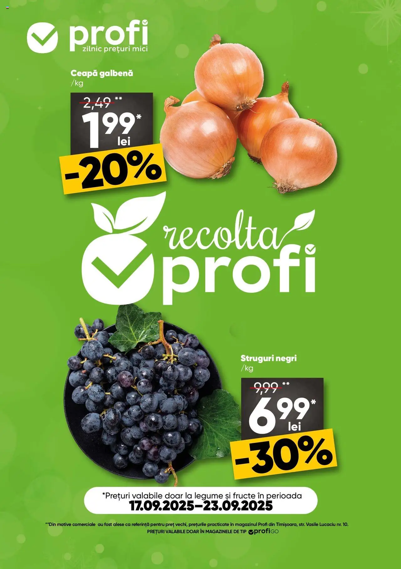Catalog Profi nou 17.09.2025 - Oferte "Revista Fresh Go" - Pagină 1