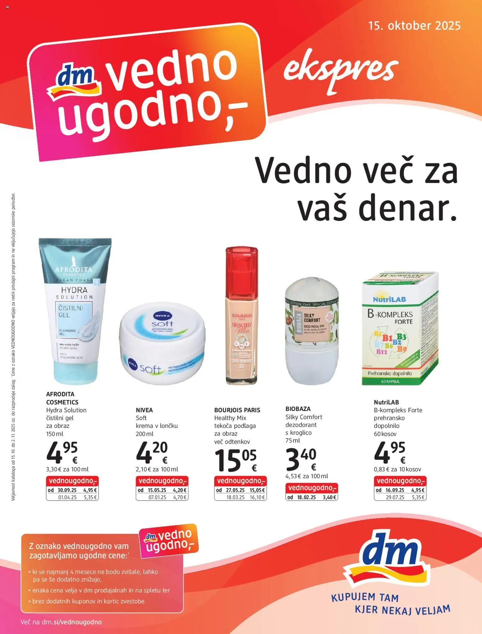 DM Drogerie Markt Katalog ekspres I od 15.10.2025 - aktualna ponudba - stran 1 - Krema