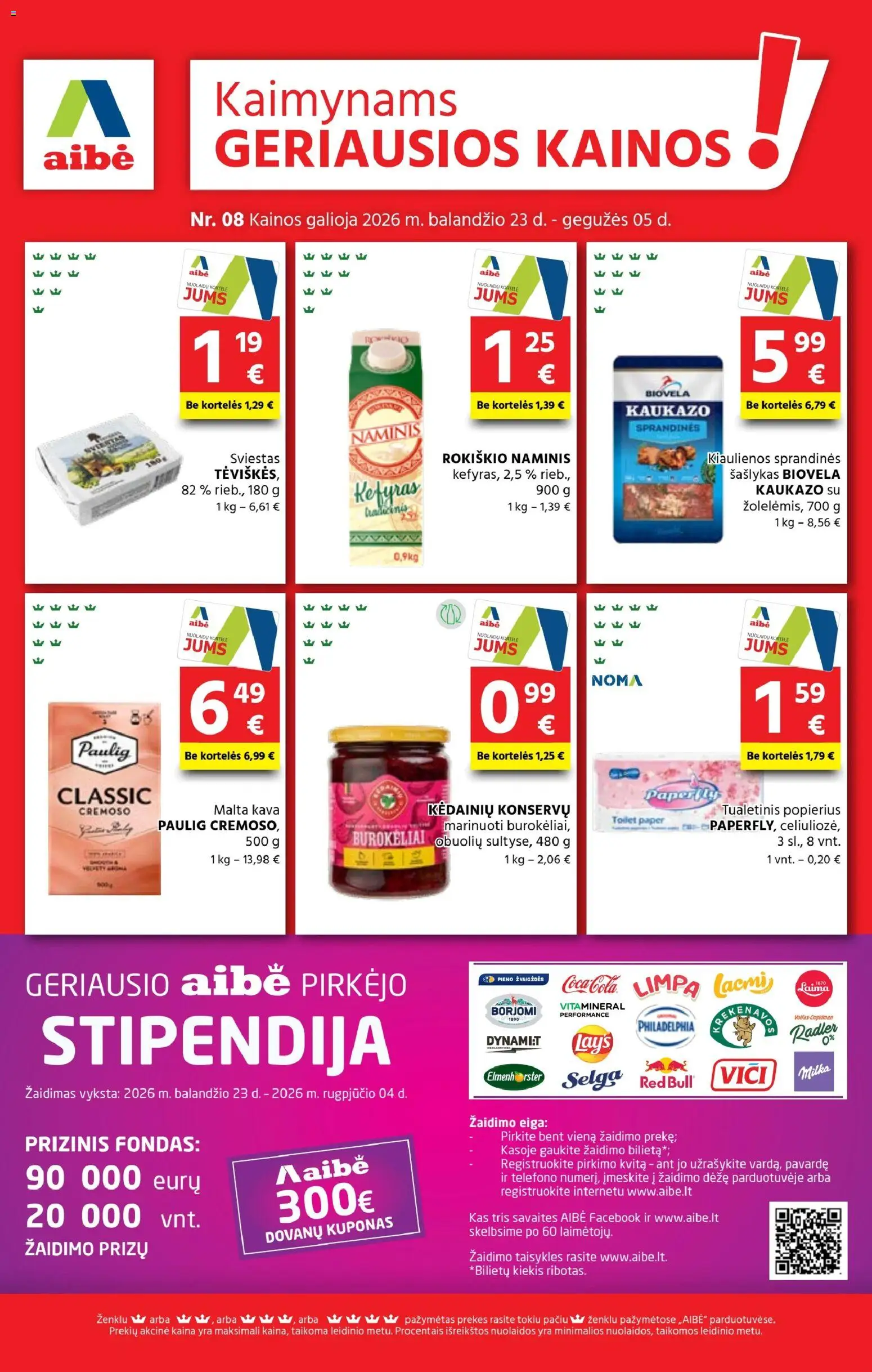 AIBE parduotuvės leidinio AIBE leidinys galiojančio nuo 2026.04.23 peržiūra