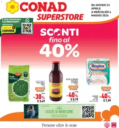Anteprima dell'opuscolo Conad volantino Superstore Piemonte dal negozio Conad valido da 23/04/2026