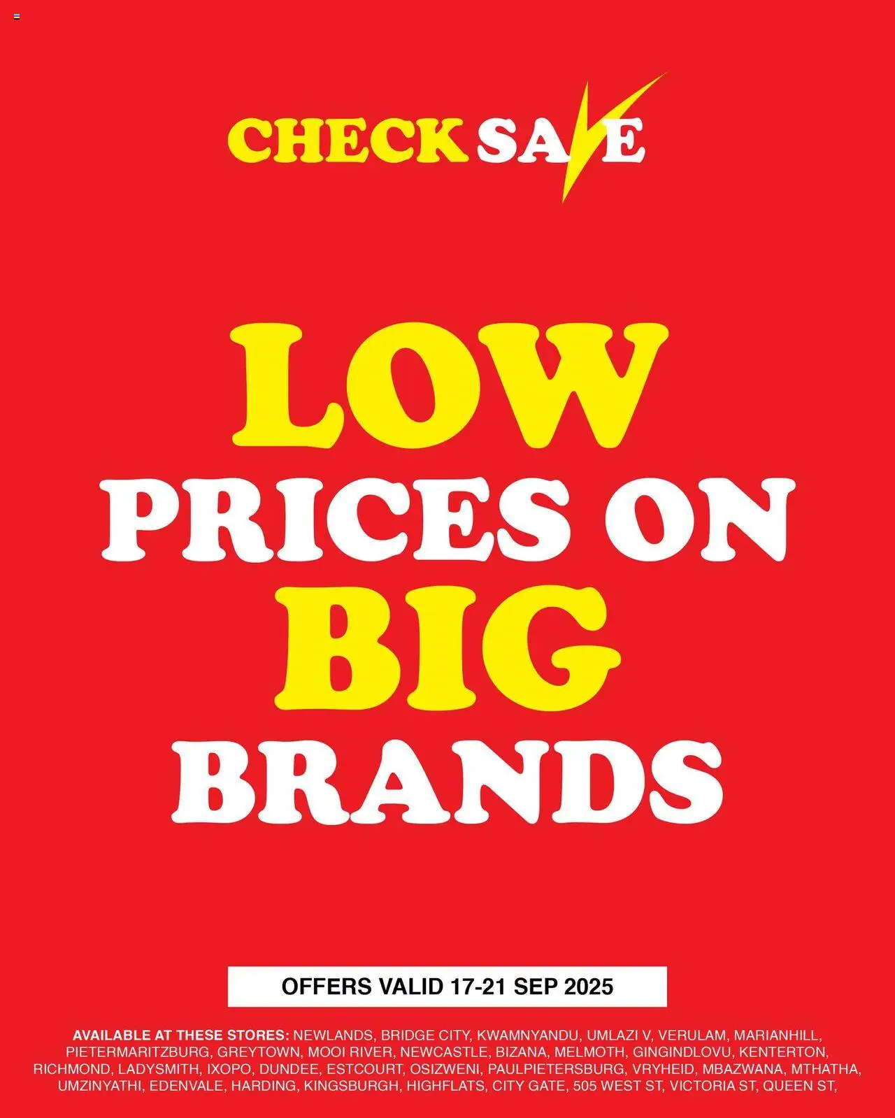 Check Save Specials from 17/09 - 21/09/2025 > Promotions