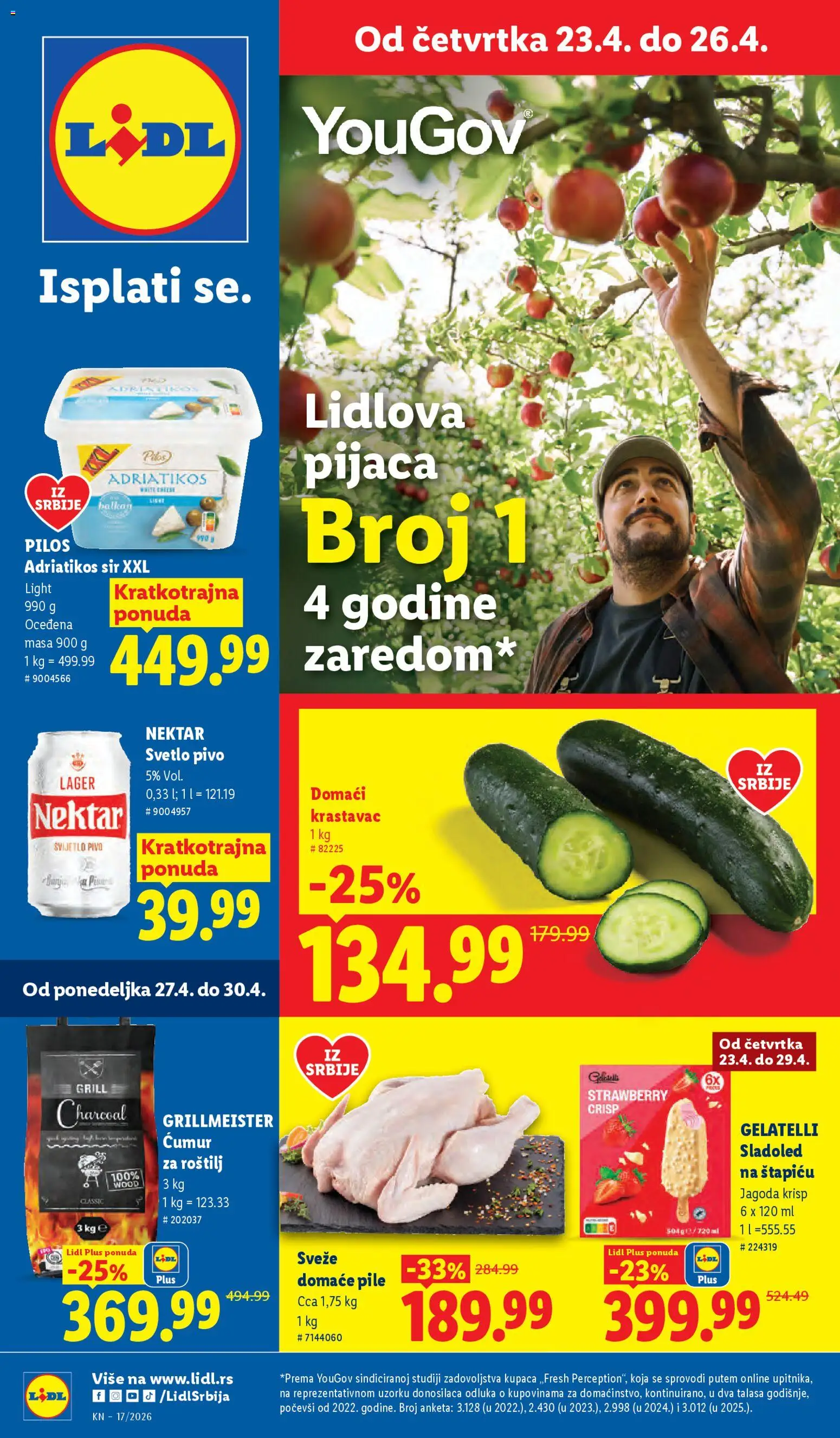 Pregled Lidl kataloga - važi od 23.04.2026