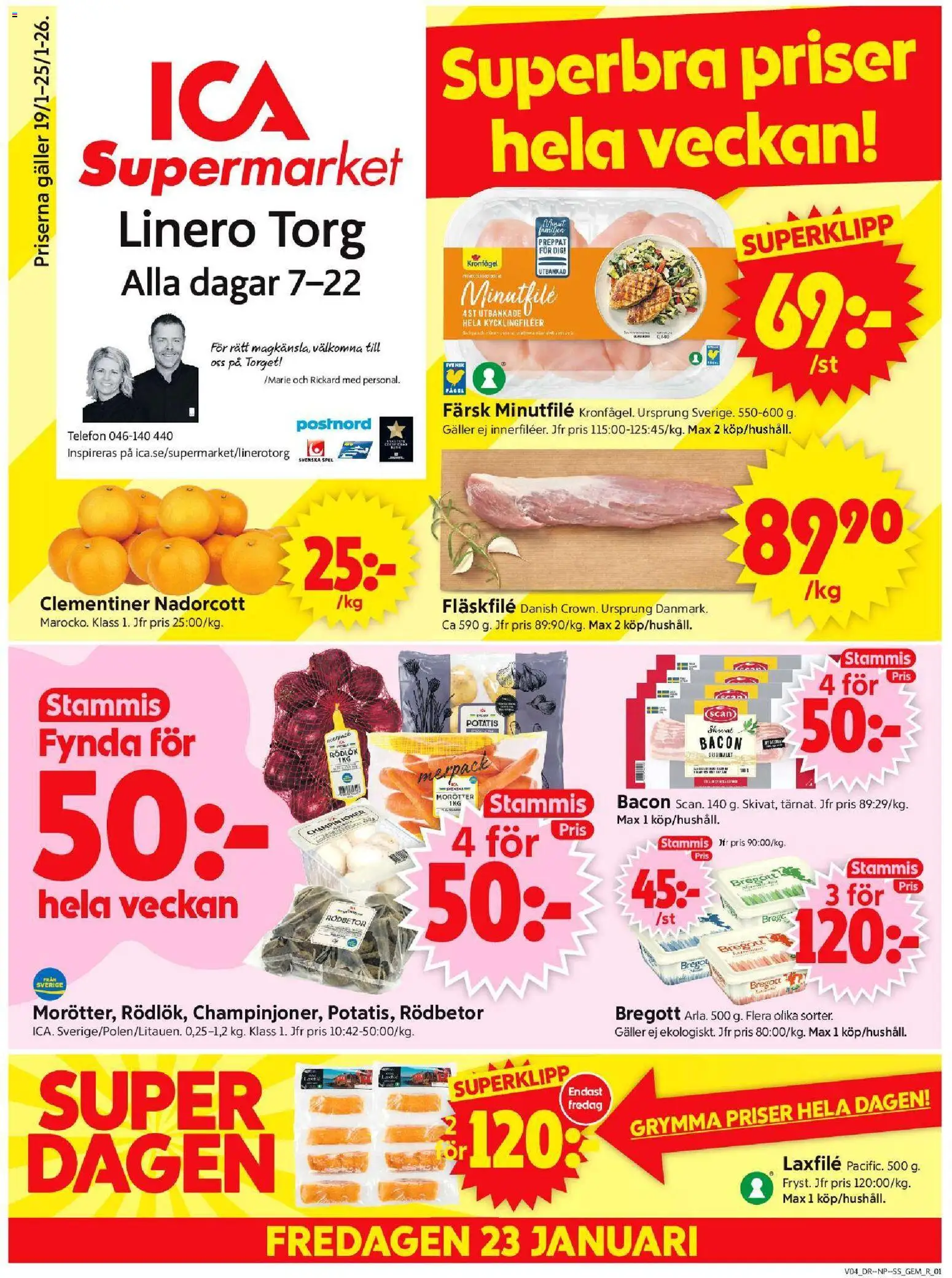 Förhandsgranska reklamblad Lund från butik ICA Supermarket gäller från 19/01/2026