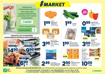 Kaupan S-market Harjavalta esikatselu, voimassa 22/10/2025