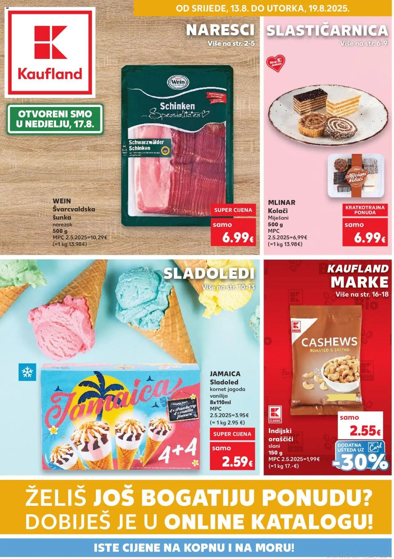 Kaufland aktualni Split-Ravne njive vrijedi od 13.08.2025 - tjedna akcija broj stranice 1