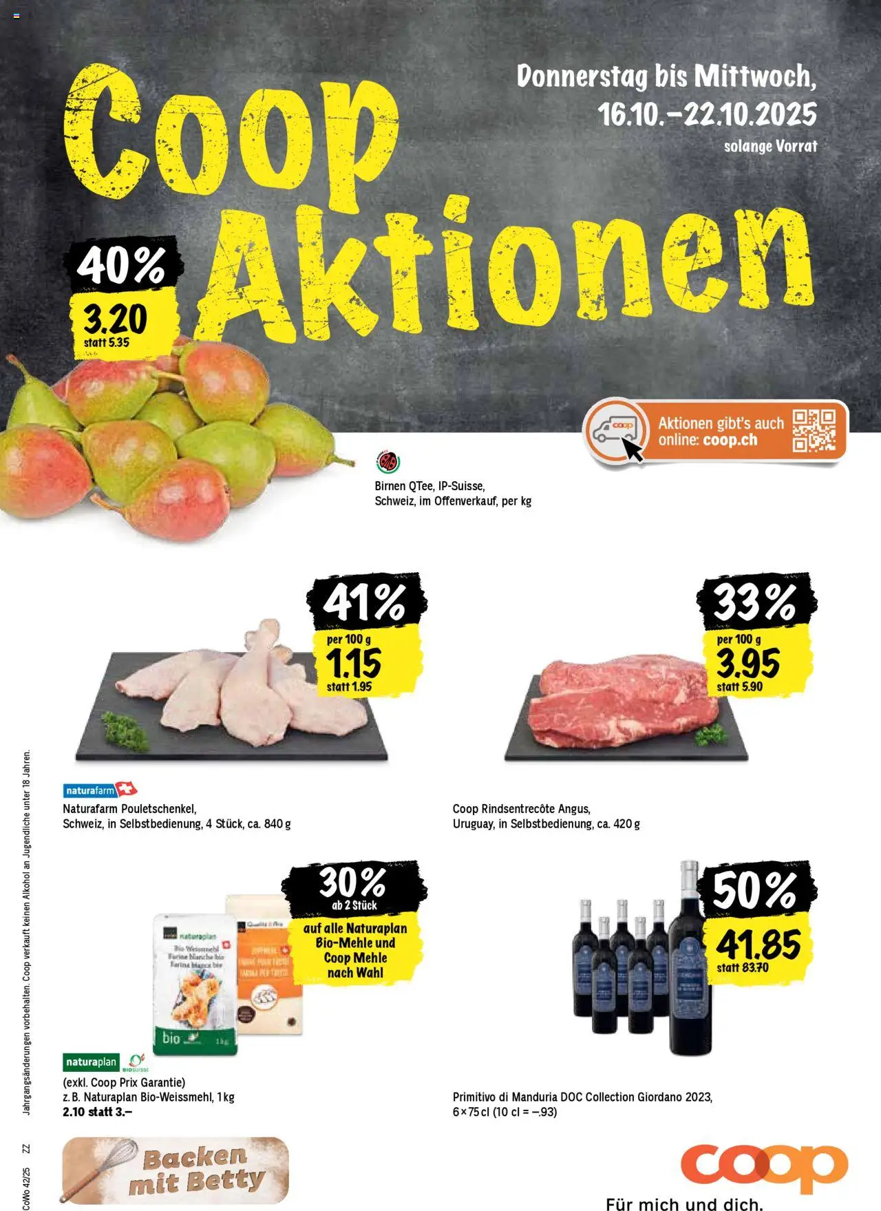 Vorschau des Merkblatts Aktionen vom Shop Coop gültig von 16.10.2025 bis 22.10.2025