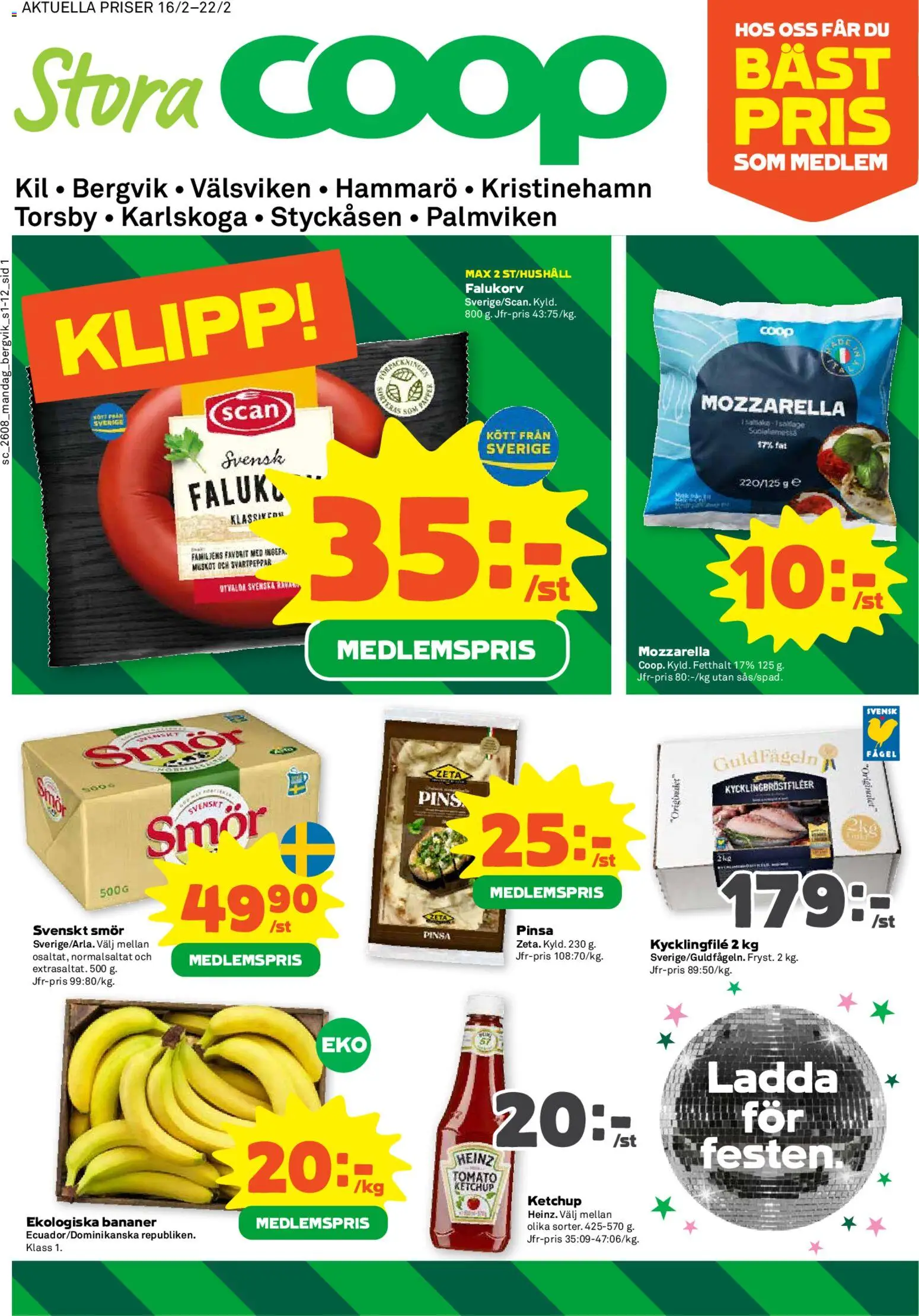 Förhandsgranska reklamblad Aktuella reklamblad Stora Coop från butik Stora Coop gäller från 16/02/2026