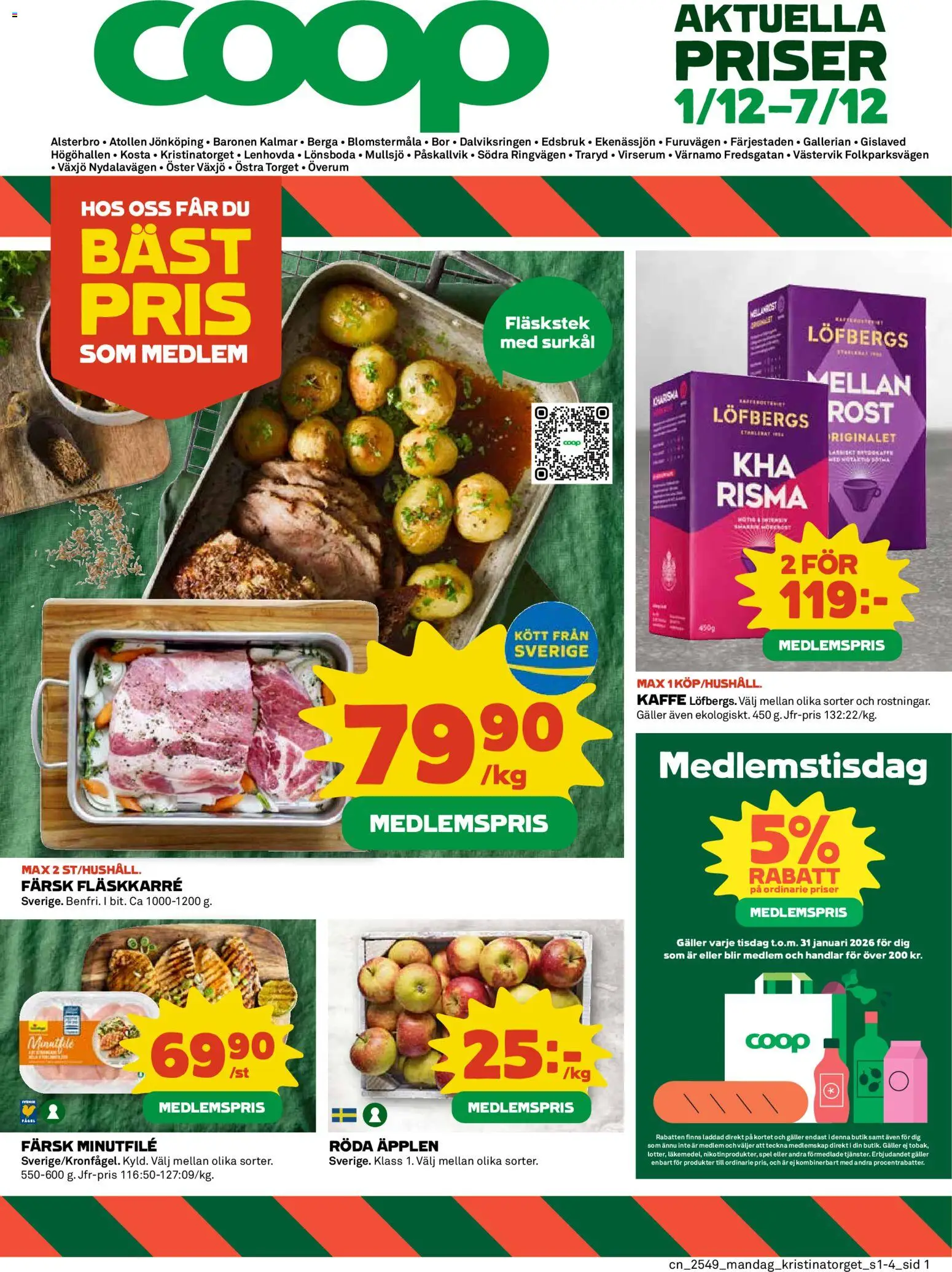 Förhandsgranska reklamblad Alsterbro från butik Coop gäller från 01/12/2025