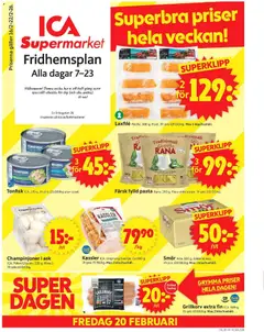 Förhandsgranska reklamblad Stockholm från butik ICA Supermarket gäller från 16/02/2026