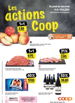 Vorschau des Merkblatts Les actions de la semaine vom Shop Coop gültig von 11.09.2025 bis 17.09.2025