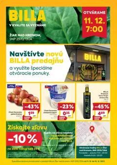 Náhľad Billa letáku platného od 11.12.2025