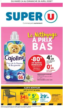 Prévisualisation de Super U - Les prix bas de la semaine du magasin Super U formulaire valide 14/04/2026