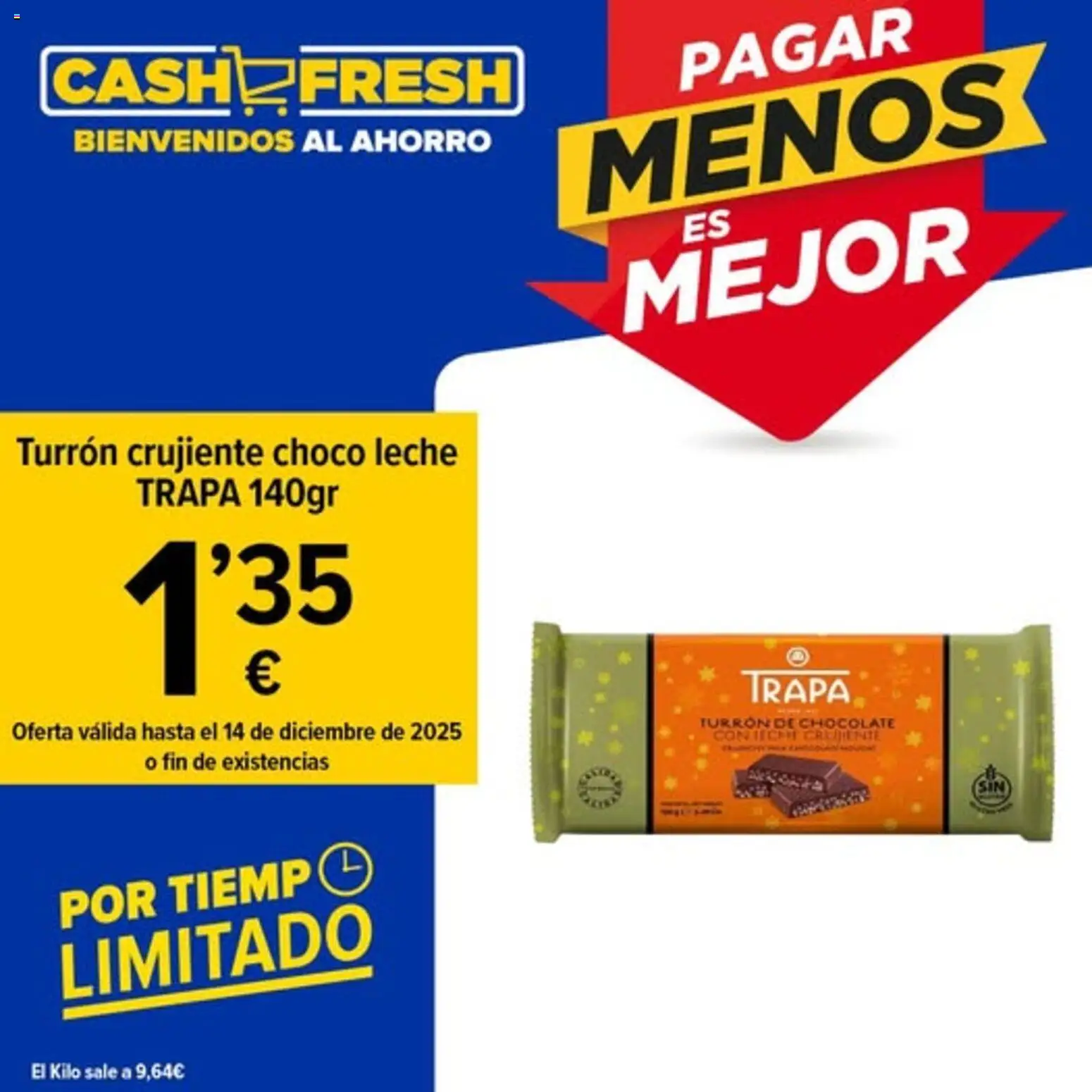 Vista previa del folleto de la tienda Cash Fresh válido desde el 08/12/2025 - Chocolate, Leche