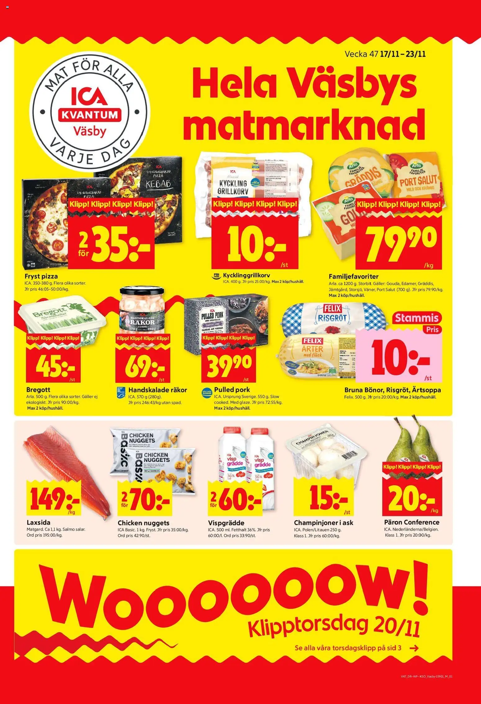Förhandsgranska reklamblad Upplands Väsby från butik ICA Kvantum gäller från 17/11/2025
