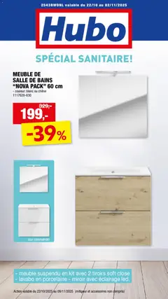 Prévisualisation de Folder du magasin Hubo formulaire valide 22/10/2025