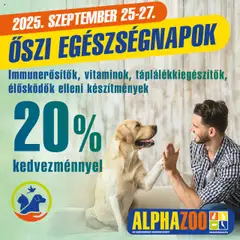 AlphaZoo - Akciós újság AlphaZoo megtekintése, amely érvényes 2025.09.25.-től