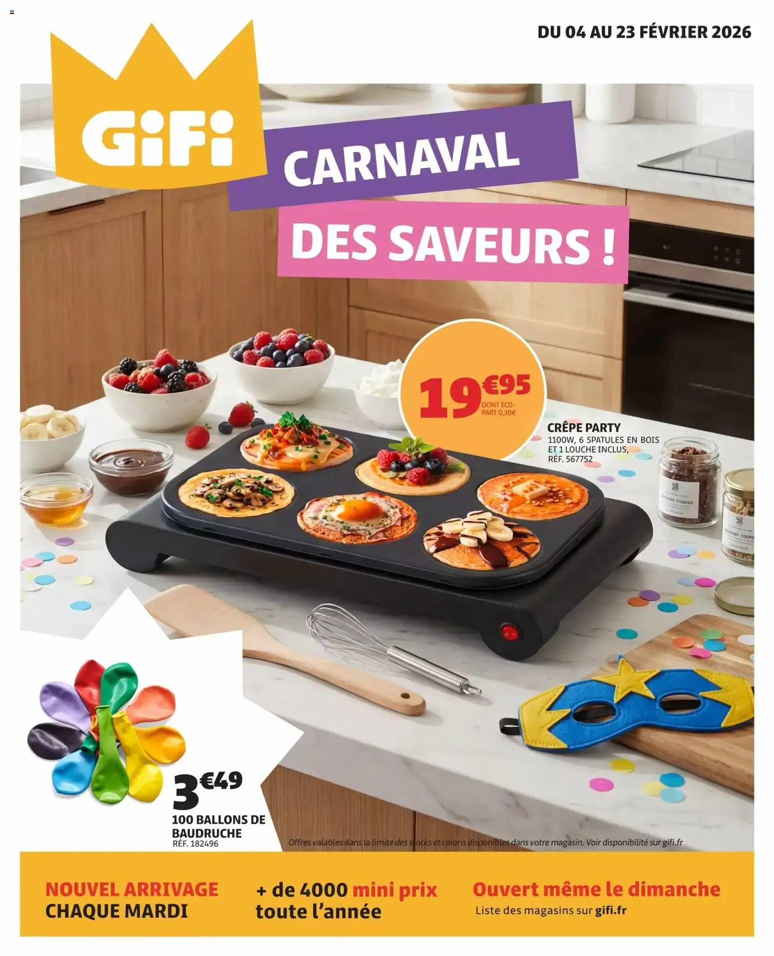 Prévisualisation de Catalogue du magasin GiFi formulaire valide 04/02/2026