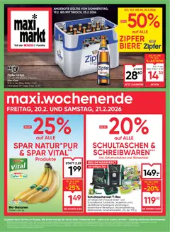 Vorschau der Angebote: Maximarkt Flugblatt gültig ab 19.02.2026