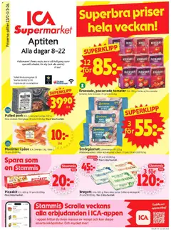 Förhandsgranska reklamblad Aktuella reklamblad ICA Supermarket från butik ICA Supermarket gäller från 23/02/2026