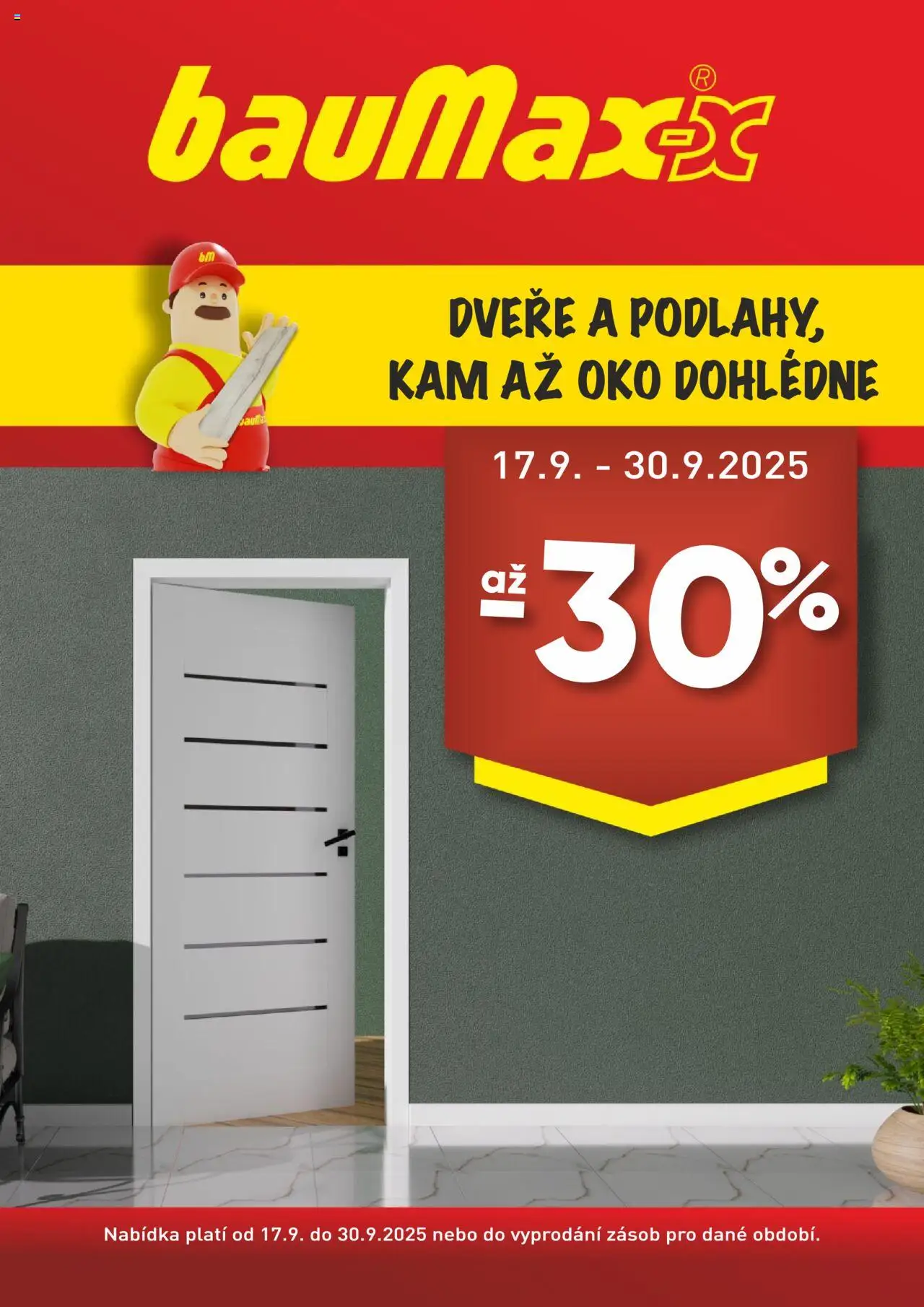 Náhled nabídky: BAUMAX Leták - Dveře a podlahy platný od 17.09.2025 - Dveře