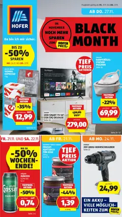 Vorschau der Angebote: Hofer Black Friday gültig ab 21.11.2025