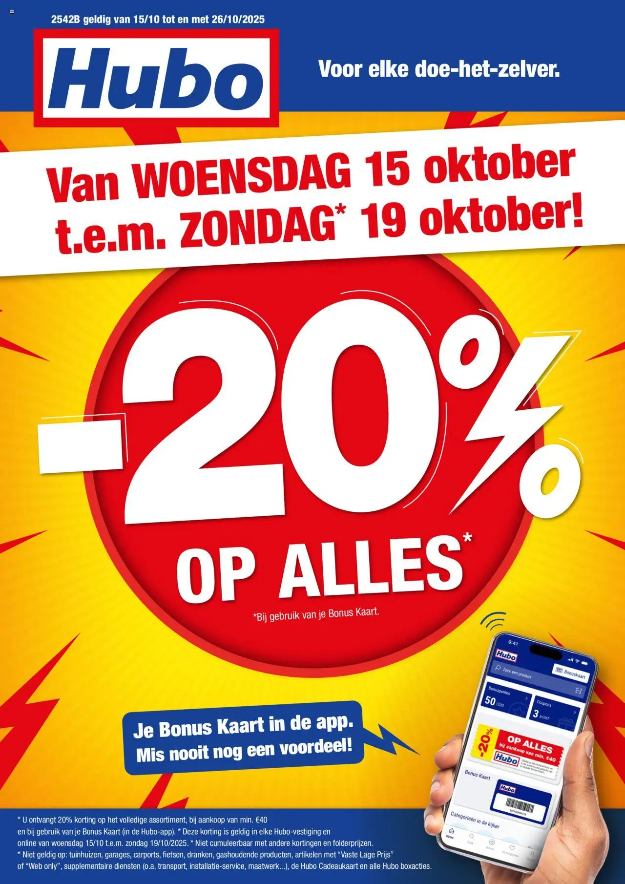 Hubo shop Folder geldig vanaf 15/10/2025 - Paginanummer 1