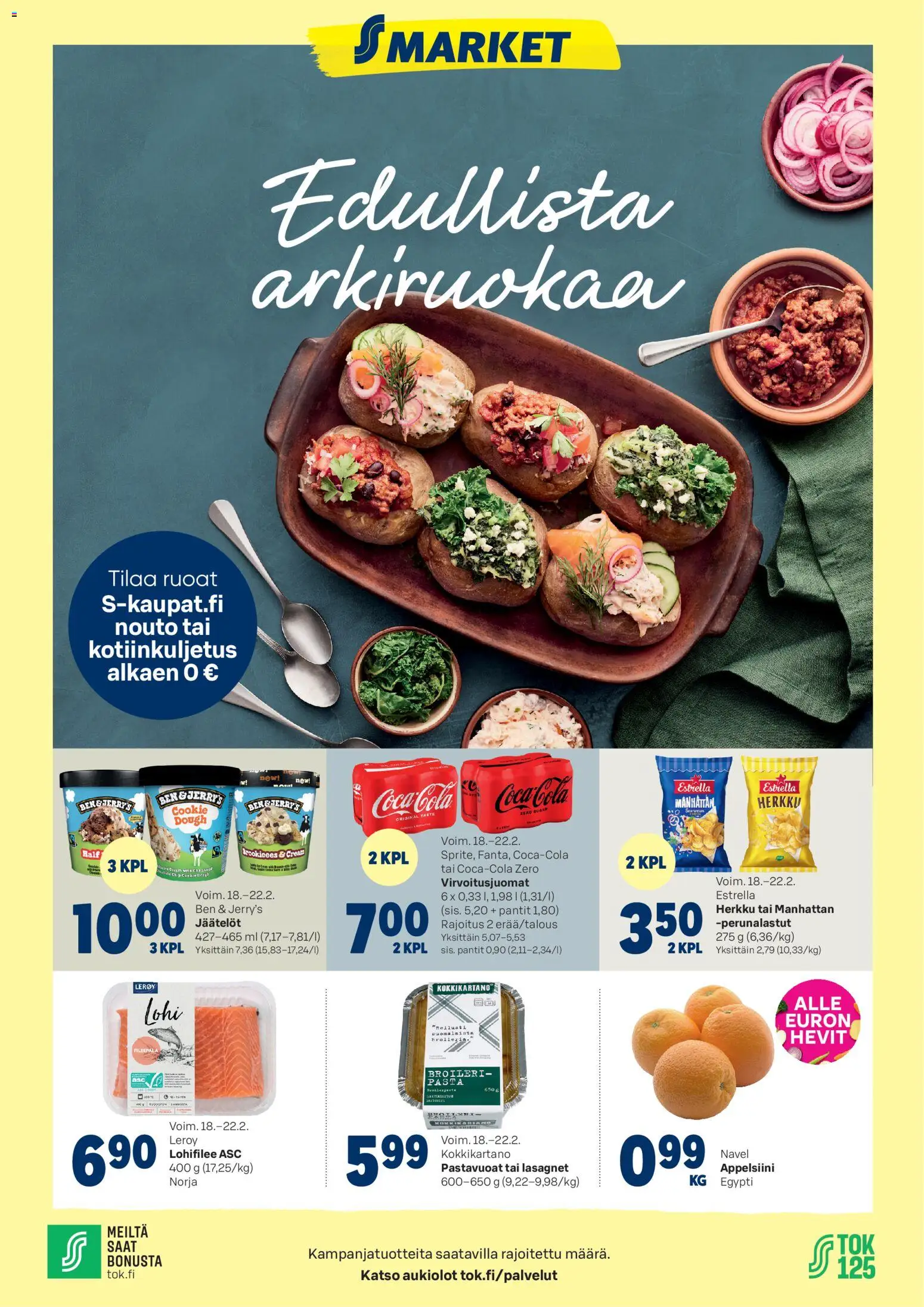 Kaupan S-market Tarjoukset esikatselu, voimassa 18/02/2026