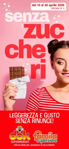 Anteprima dell'opuscolo DOK volantino Senza zuccheri dal negozio DOK valido da 10/04/2026