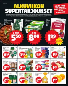 Kaupan Tokmanni Ruokatarjoukset esikatselu, voimassa 08/10/2025