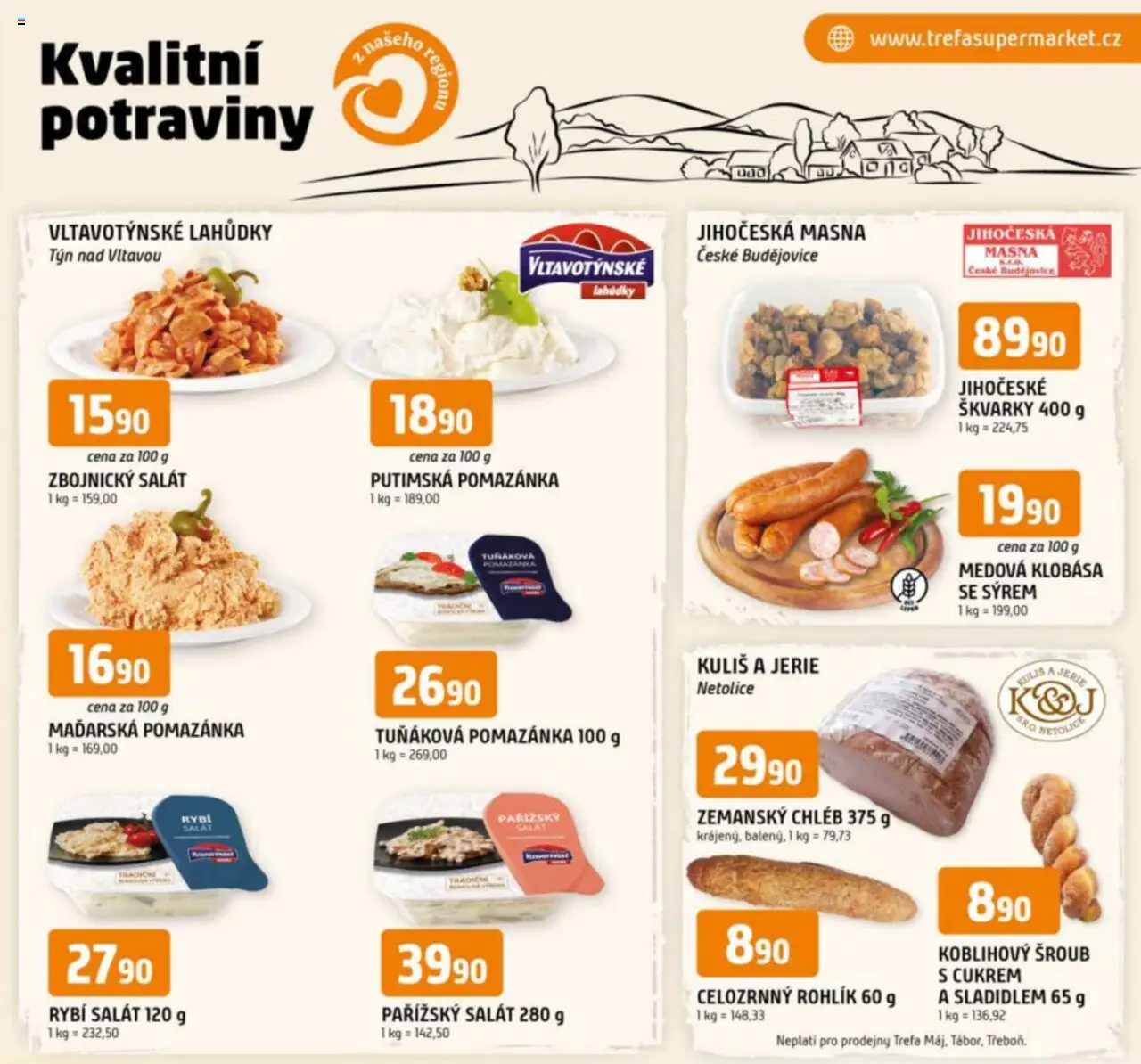  Trefa Leták - Kvalitní potraviny z našeho regionu (20.08.2025 - 26.08.2025)
