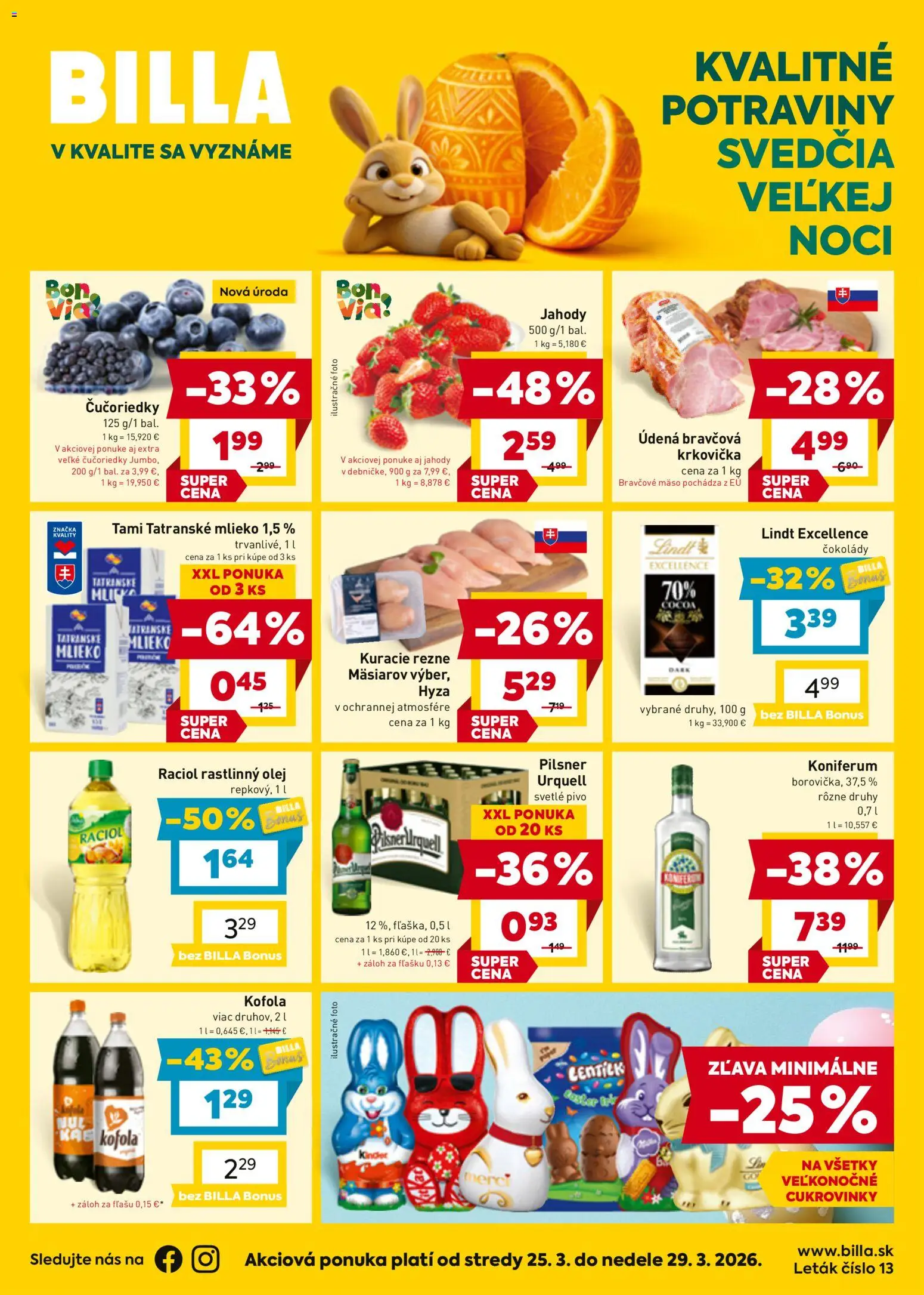 Náhľad Billa letáku platného od 25.03.2026