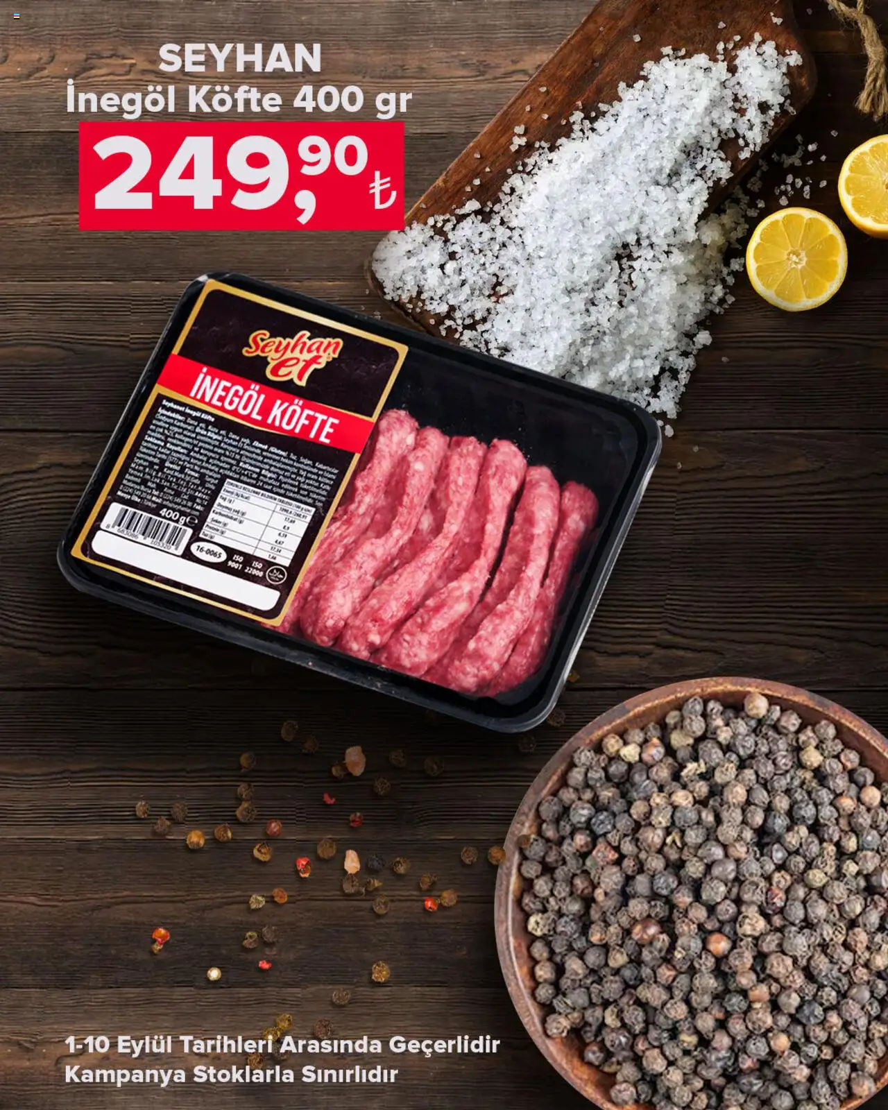 Seyhanlar Market İndirim (01 - 10 Eylül 2025) - Sayfa numarası 1 - Saat