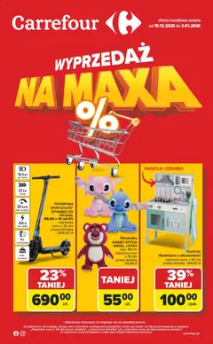 Pogląd gazetki "Wyprzedaż" ze sklepu Carrefour ważnej od 15.12.2025